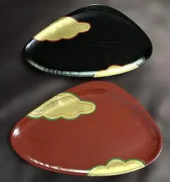 象彦 源氏雲 蛤型 銘々皿 菓子器 金彩 京都平安 5枚セット - メルカリ
