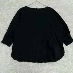 UNIQLO マーセライズコットンシャーリングボリュームスリーブT 7分袖