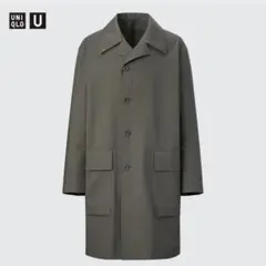 UNIQLO U　ユニクロ　ブロックテックコート　M オリーブ　トレンチコート