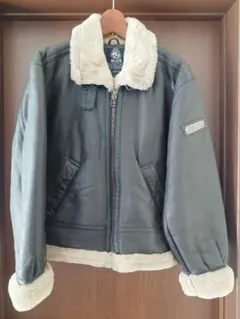 【希少品】BOSS ボスジャン 2000年限定 レザージャケット レディースM BOSS - サントリーボスジャン2000年限定モデル☘️レザー