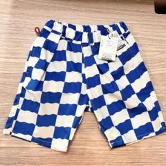 新品 BREEZE 110cm チェック柄ハーフパンツ