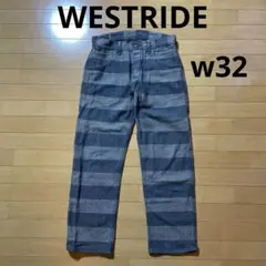WESTRIDE ウエストライドBORDER NEL PANTS ボーダーパンツのサムネイル