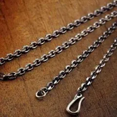 シルバー チェーンネックレス 50cm 4mm メンズ レディース シンプル
