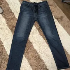 ★美品★UNIQLO EZYジーンズ ダークブルー L