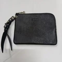 CALEE LEATHER WALLET POUCH STUDS CHARM