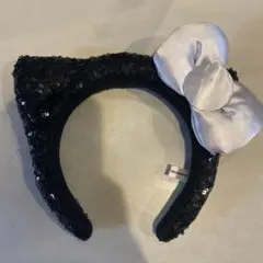 Hello Kitty 黒スパンコールヘアバンド