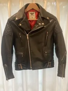 666 Leather Wear ダブルライダースジャケット ブルー 36 - メルカリ