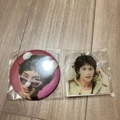 【新品未使用】タクヤ缶バッジ、アクリルキーホルダー