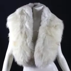 S 39【新品同様】サガ フォックス SAGA FOX ショール マフラー 白