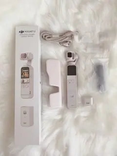 【動作確認済】DJI Pocket 2 サンセットホワイト ※付属品一部欠品 DJI Pocket 2」サンセットホワイト、コンボセットで56,100円 - AV Watch