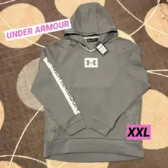 UNDER ARMOURアンダーアーマーグレー パーカー XXL