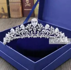 ジルコニアティアラウェディング 結婚式ヘアアクセサリーブライダルヘッドドレス