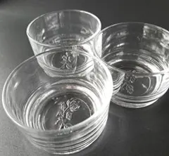 ガラス製器3個セット