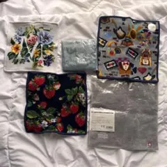 ブランドハンカチ　まとめ売りFEILER3枚& IL BISONTE