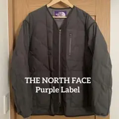 美品 ノースフェイス パープルレーベル フィールドダウンカーディガン グレー