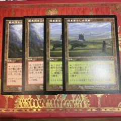 MTG 樹木茂る山麓 吹きさらしの荒野 各2枚セット 旧枠のサムネイル