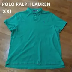 ラルフローレン ポロシャツ XXL 緑 刺繍ロゴ