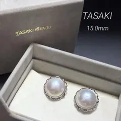 【極美品✨/テリ最強✨】 タサキ マベパール イヤリング 花モチーフ 約15mmのサムネイル