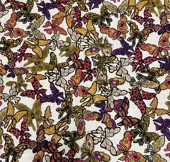 ロラライハリス生地　Flighty （白地）50㎝