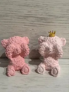 クマの形状 アロマストーン 王冠付き