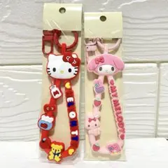 サンリオ　キャラクター大賞　ラバーコードキーホルダー　マイメロ　キティ