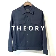 極美品 Theory セオリー ナイロン ストレッチ ジャケット 紺 M相当