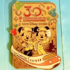 【非売品】東京ディズニー リゾートライン 30周年 ピンバッジ 台紙付