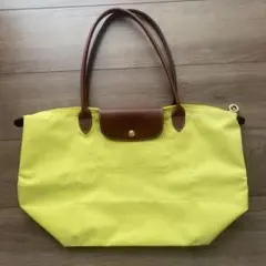 ロンシャン　ル プリアージュ　ショルダーバッグ　イエロー