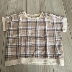限定セール！現品限り！tete a tete チェック柄 Tシャツ 100のサムネイル
