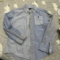 Ralph Lauren 青白ストライプ 長袖シャツ子供6歳