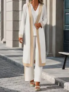 SHEIN コントラストカラーパッチワークジャケット、ベストとパンツ3個セット