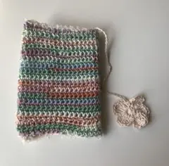 ブックカバー 文庫本 編み物 ハンドメイド