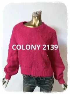☘️T20020☘️COLONY 2139 シャギークルーニットプルオーバー F