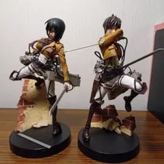 進撃の巨人 エレン ミカサ 立体機動スペシャルフィギュア - メルカリ