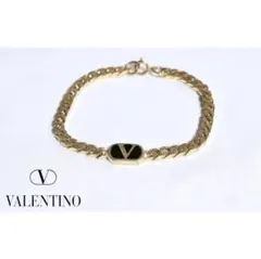 【VALENTINO/ヴァレンティノ】ロゴモチーフゴールド喜平ブレスレットのサムネイル