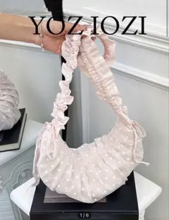 SHEIN ドット柄 ショルダーバッグ ピンク