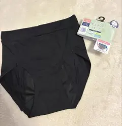 新品未使用★生理用夜用サニタリーショーツ　羽つき対応履き込み深め　黒M