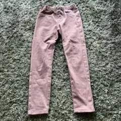 GU ベージュ スリムフィットパンツ 120cm