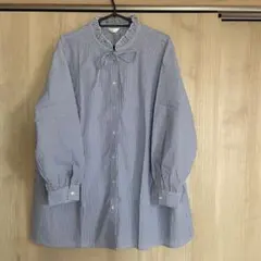 センシードストライプオーバーサイズシャツ