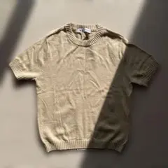 ZARA ニット 半袖 サマーニット ベージュ Mサイズ 試着のみ未使用