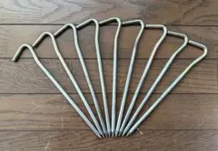 スチールペグ 9本セット 長さ約26cm 直径約8mmのサムネイル