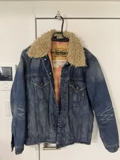 Levi’s ボア襟 デニムジャケット M 90s 色落ち良好 古着 アメカジ