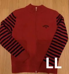 ⭐️キャロウェイ⭐️長袖裏地付きニットフルジップブルゾン⭐️暖かい⭐️