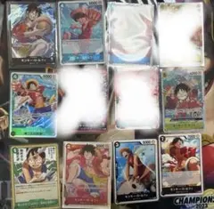 モンキー・D・ルフィ 5000攻撃力カード 3枚セット - メルカリ
