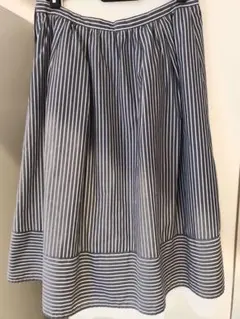 ストライプ ギンガムチェック スカート
