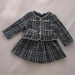 ツイードジャケット×スカート　セットアップ　100cm相当