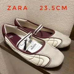 未使用品　ZARA フラットシューズ 23.5cm バレエシューズ