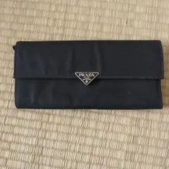 PRADA 長財布 ブラック 三角ロゴ