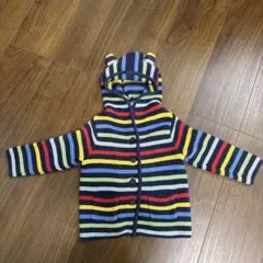 baby GAPカラフルストライプ フード付きアウター 12-18ヶ月