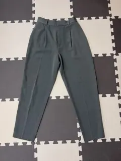 ユニクログレー スラックス ゴムウエスト 前ポケット付き